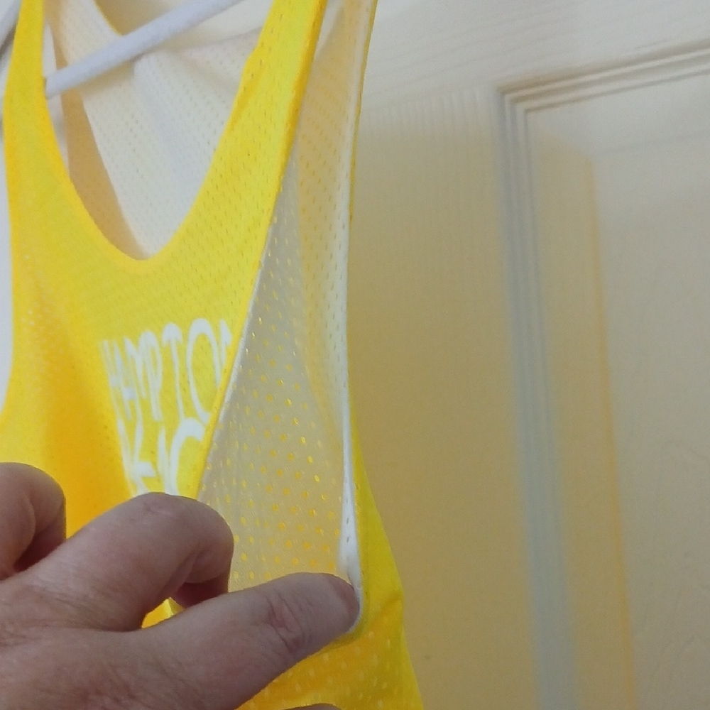 Bright Yellow Hampton Beach Net Crop Top One Size - Picture 7 of 13